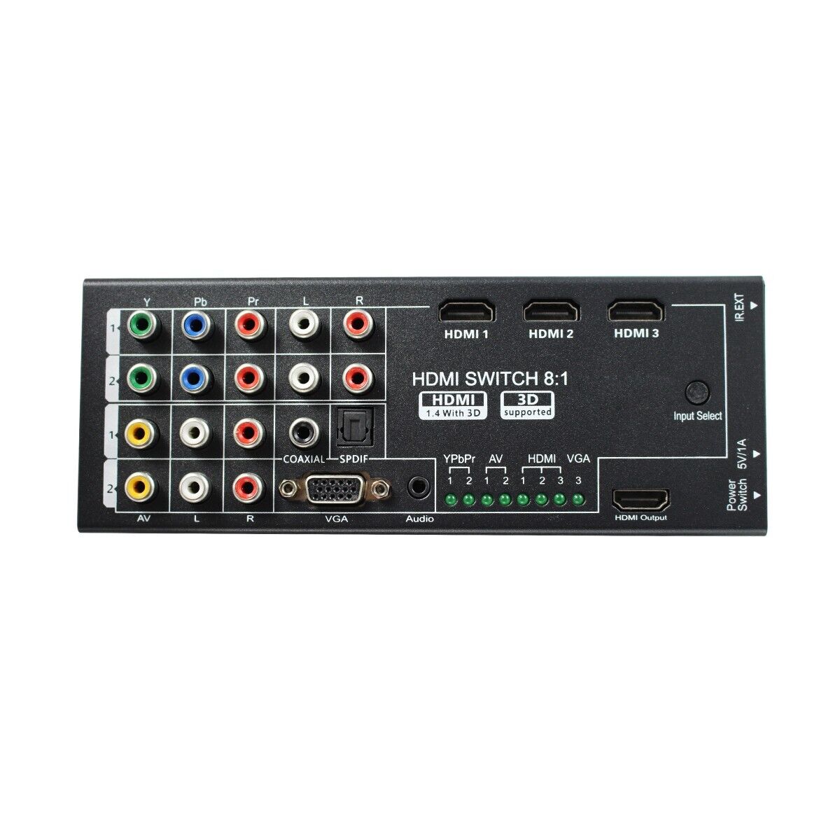 Multi-Functional HDMI Converter Switch with 8 Inputs Optical Multi-Functional HDMI Converter Switch with 8 Inputs Optical