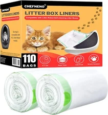 Cat Litter Drawstring Box Liner Bags Compatible with Litter Robot 3 & 4