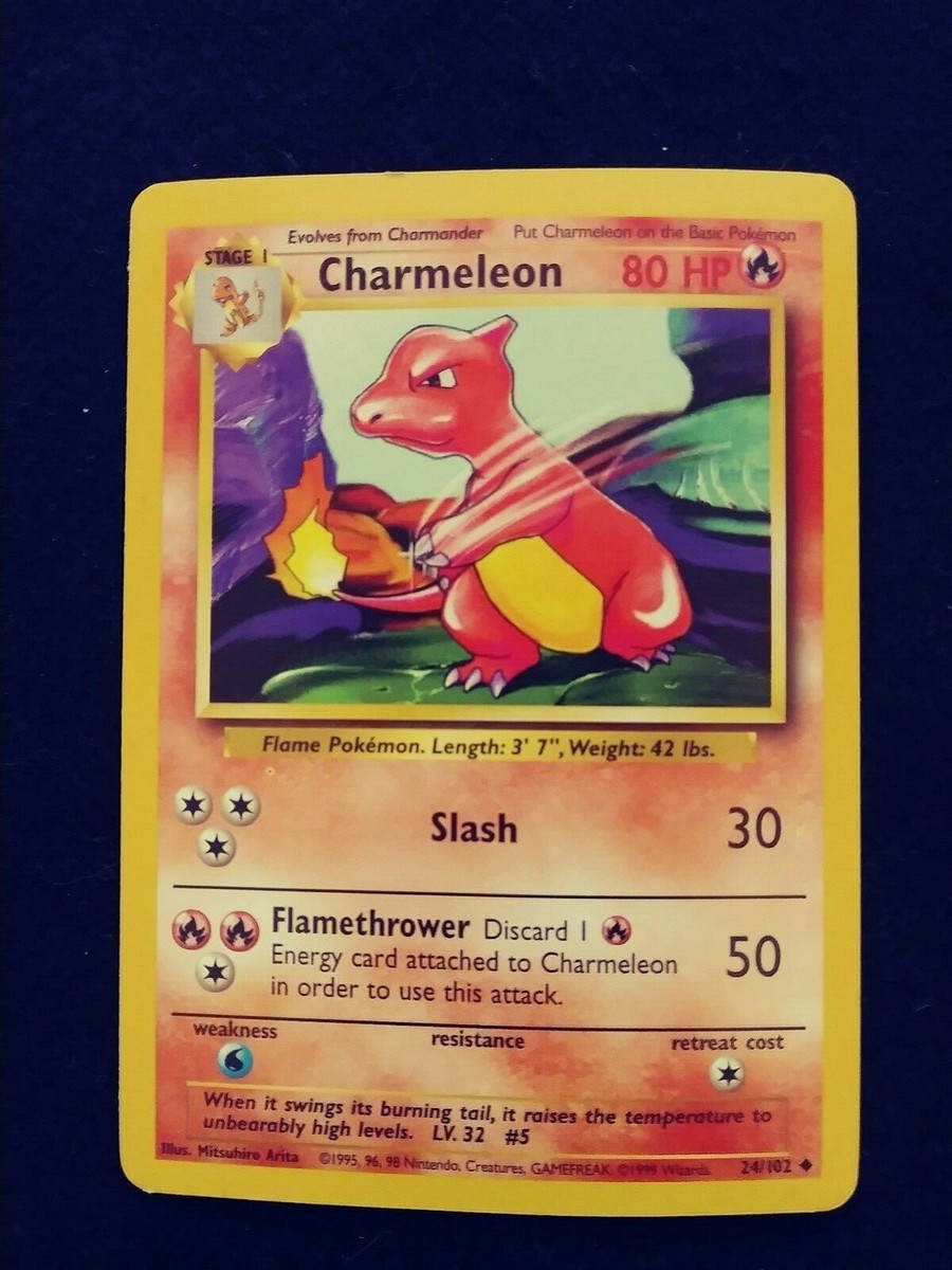 Vintage Charmeleon Pokemon Card 1995, 96, 98 Nintendo EXCELLENT | eBay