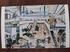 Vintage Post Card 1966 Original Colonie Center Mall, Wolf Road, Albany Ny