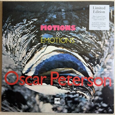 Oscar Peterson Motions & Emotions MPS 2021 Reissue 180G Blue Vinyl Hand Numbered