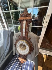 Beautifully carved Victorian Banjo Barometer 