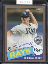 2020 Topps - 1985 Topps Autographs Brendan McKay #85A-BM GOLD /50 (AU, RC)
