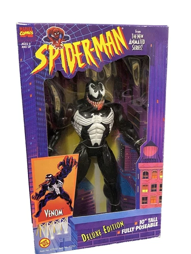 ToyBiz Spider-Man Deluxe Edition Original Venom 10" Figure 1994 Vintage Marvel