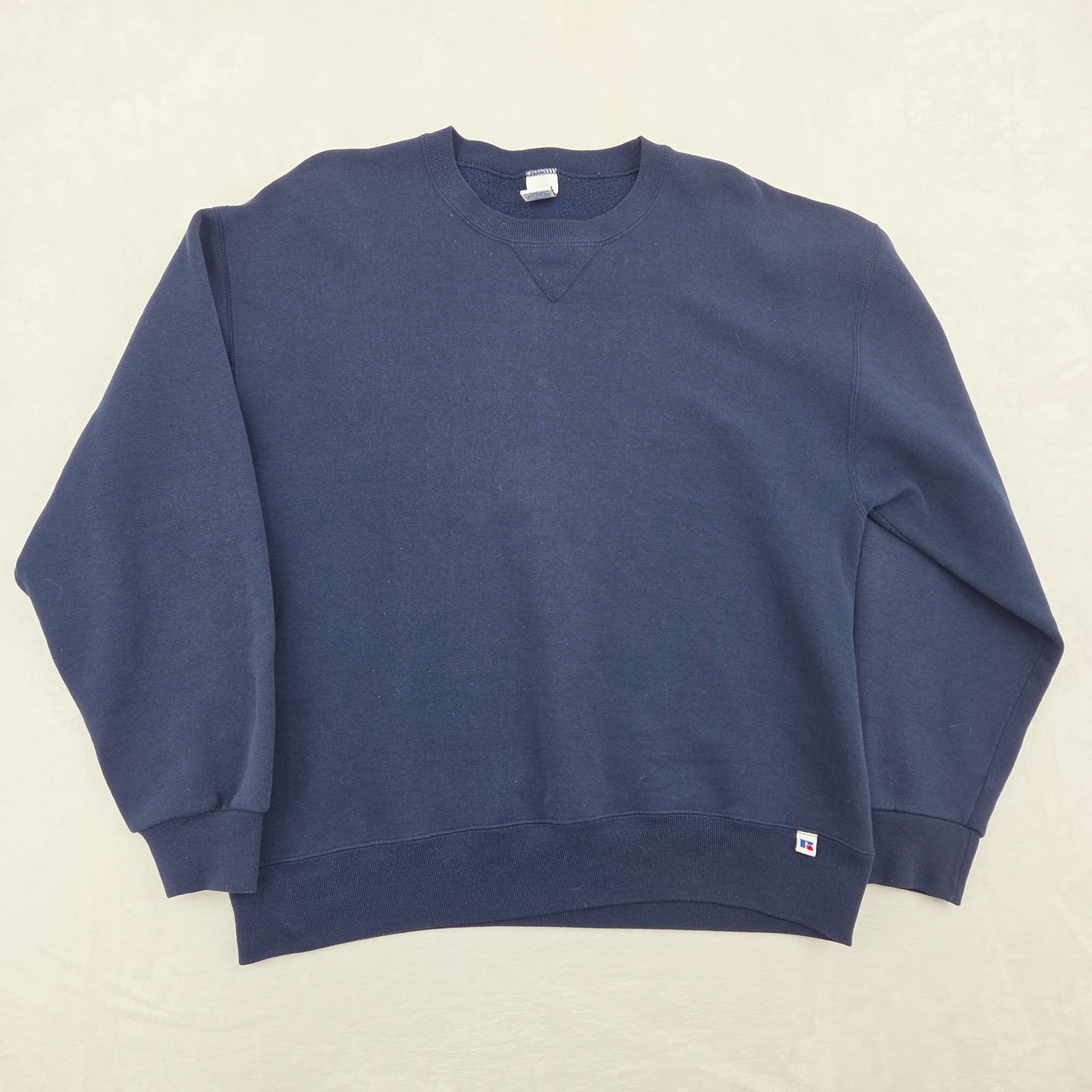 Vintage 90’s Russell Athletic Blank Navy Crewneck
