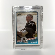 Topps 1988 Super Rookie Bo Jackson #327 Los Angeles Raiders NFL Football Card. rookie card picture