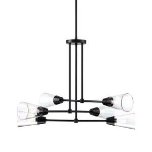 Designers Fountain D290C-6CH Norro 6 Light 34"W Sputnik - Black - Picture 1 of 3