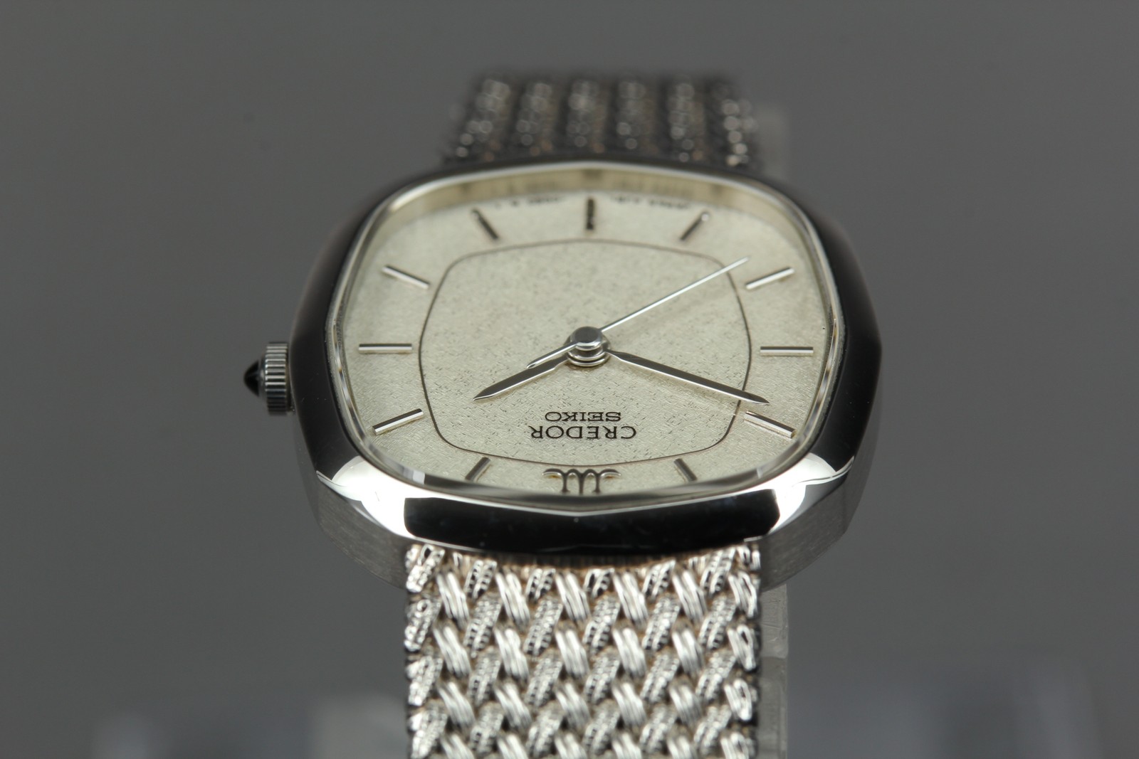 SEIKO Credor 4J81-5040 Silver Tank Quartz Women's Wat… - Gem