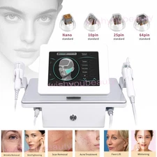 Gold RF-Fractional Machine & Cool Hammer & 4 Cartridges Skin Lifting Anti-aging