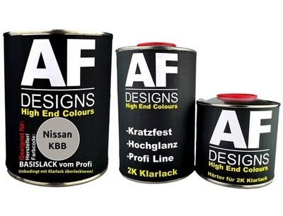 FÜR Nissan KBB Silver Metallic 2,5L Autolack Set Klarlack Härter