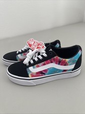 Vans Women's Ward Trainers Sneaker Tie Dye Multi/White Size 6 US