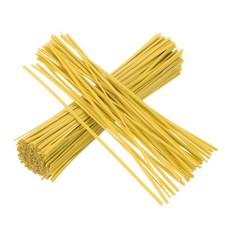 300pcs Twist Ties 6" 0.55 inch Foil Bread Ties Garden Plant Ties, Yellow