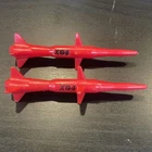Vintage 1984 Hasbro Gi Joe Cobra Stinger Missile Vehicle Part Piece Pair (2x) 2A