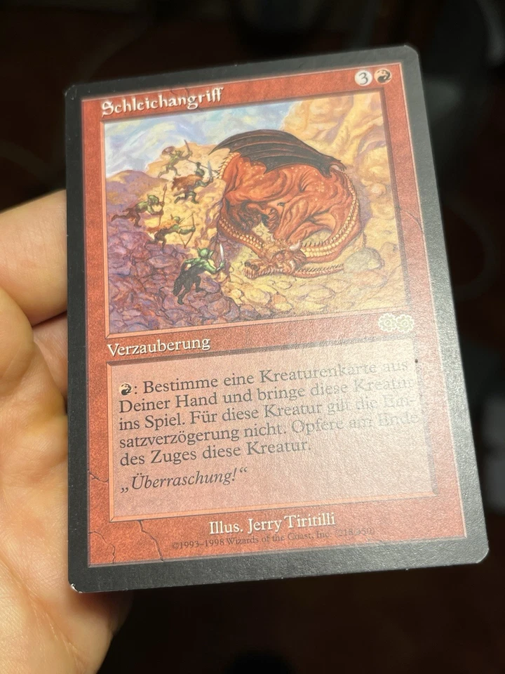 GERMAN FBB Sneak Attack • Urza's Saga • Mtg (1656) - Image 2 of 4