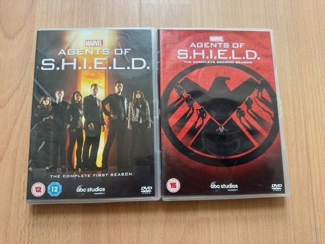 Agents of S.H.I.E.L.D. Seasons 1 & 2 DVD Boxsets - Very Good Condition