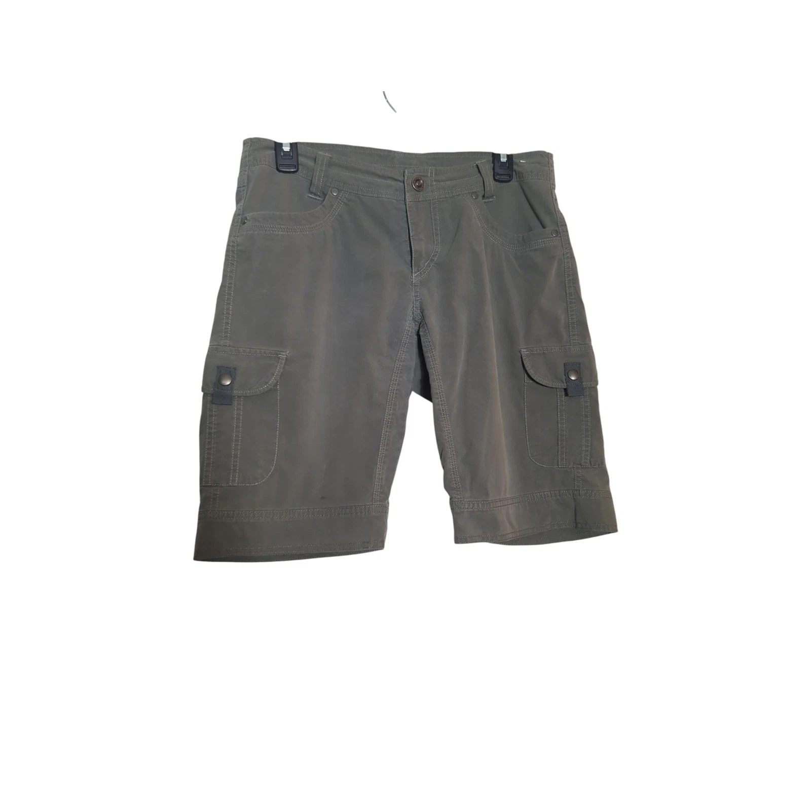 KÜHL Women’s Cargo Hiking Shorts Size 8 Olive Utility Outdoor Trail Gorpcore