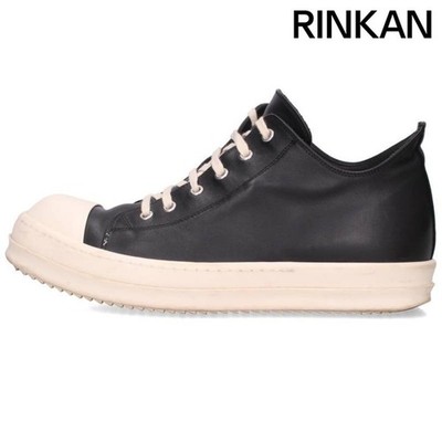 Rick Owens Ramones Low Leather Top Sneakers Mens 43 Used d41339c5a7075bd3b4b4fbe
