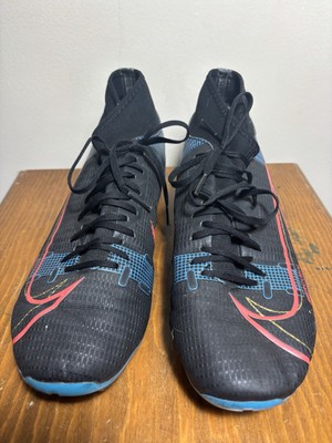 Zapatos de fútbol negros Nike Mercurial Superfly botines talla
