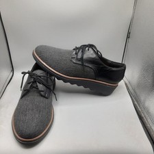 Clarks Sharon Rae Loafers Women's 8W Black Tweed A2