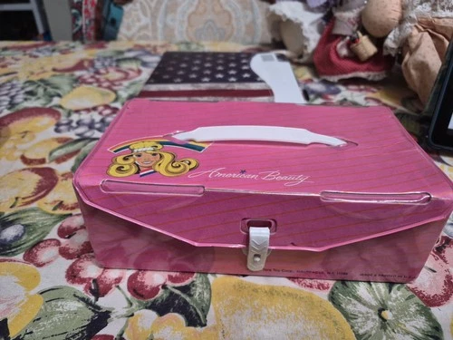Vintage 1984 Tara Toy Co Barbie American Beauty and Rainbow Case