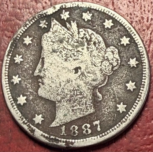 Photo of a 1887-P Liberty Nickel from an eBay listing that sold on Jul 23, 2026
