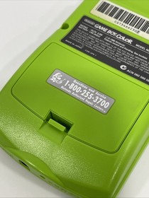 GAME BOY COLOR Nintendo Kiwi Lime Green W/ BOX & Inserts RARE