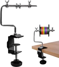 Fishing Line Spooler Winder with Clamp Adjustable Stable Reel Black 