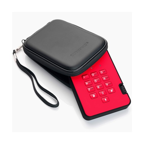 iStorage diskAshur2 HDD 1TB Red - Secure portable hard drive - Password prote... - Picture 3 of 7