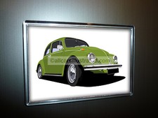Image of BEETLE FRIDGE MAGNET (LARGE). CHOOSE YOUR CAR COLOUR.