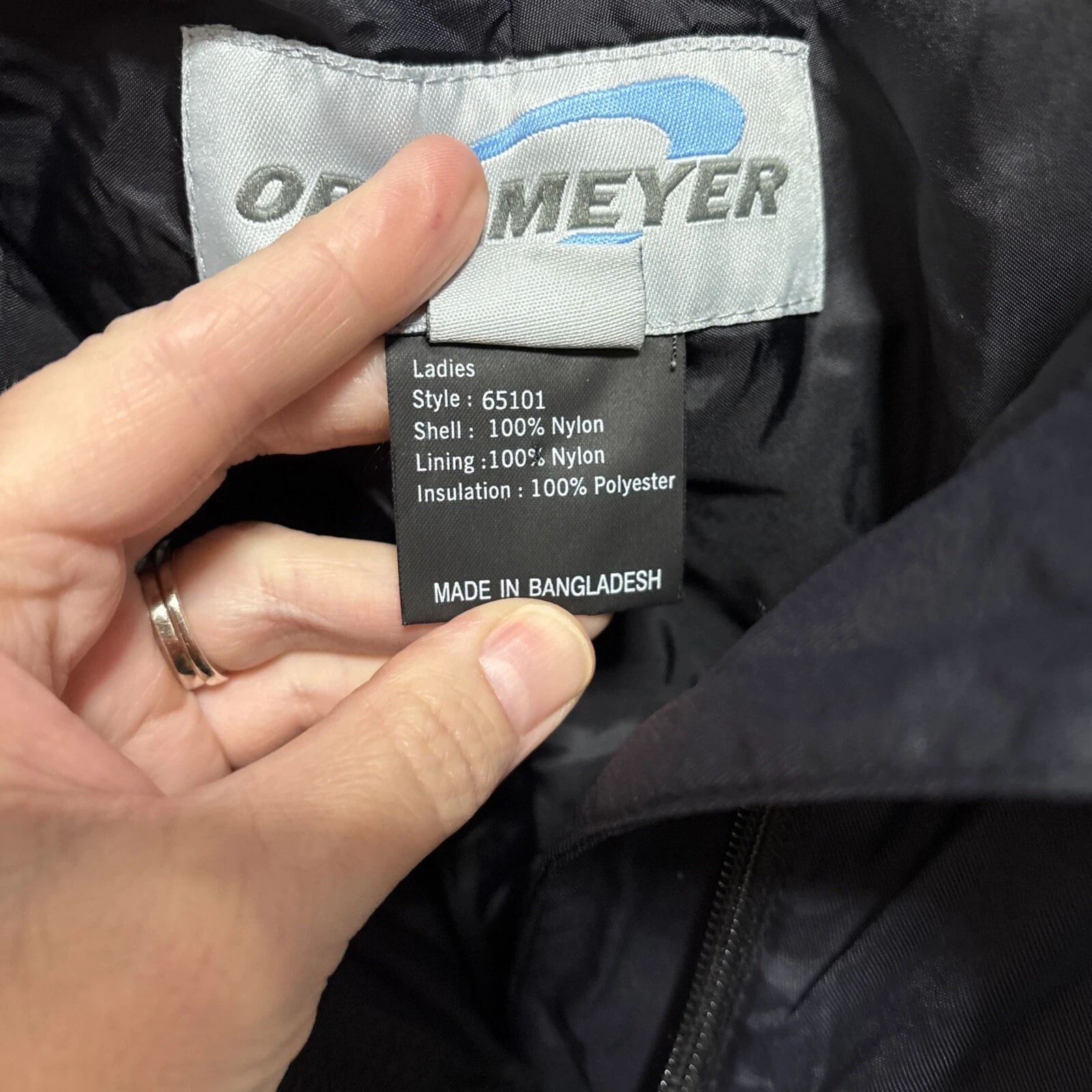 obermeyer ski snow nylon with zipper and hook pants