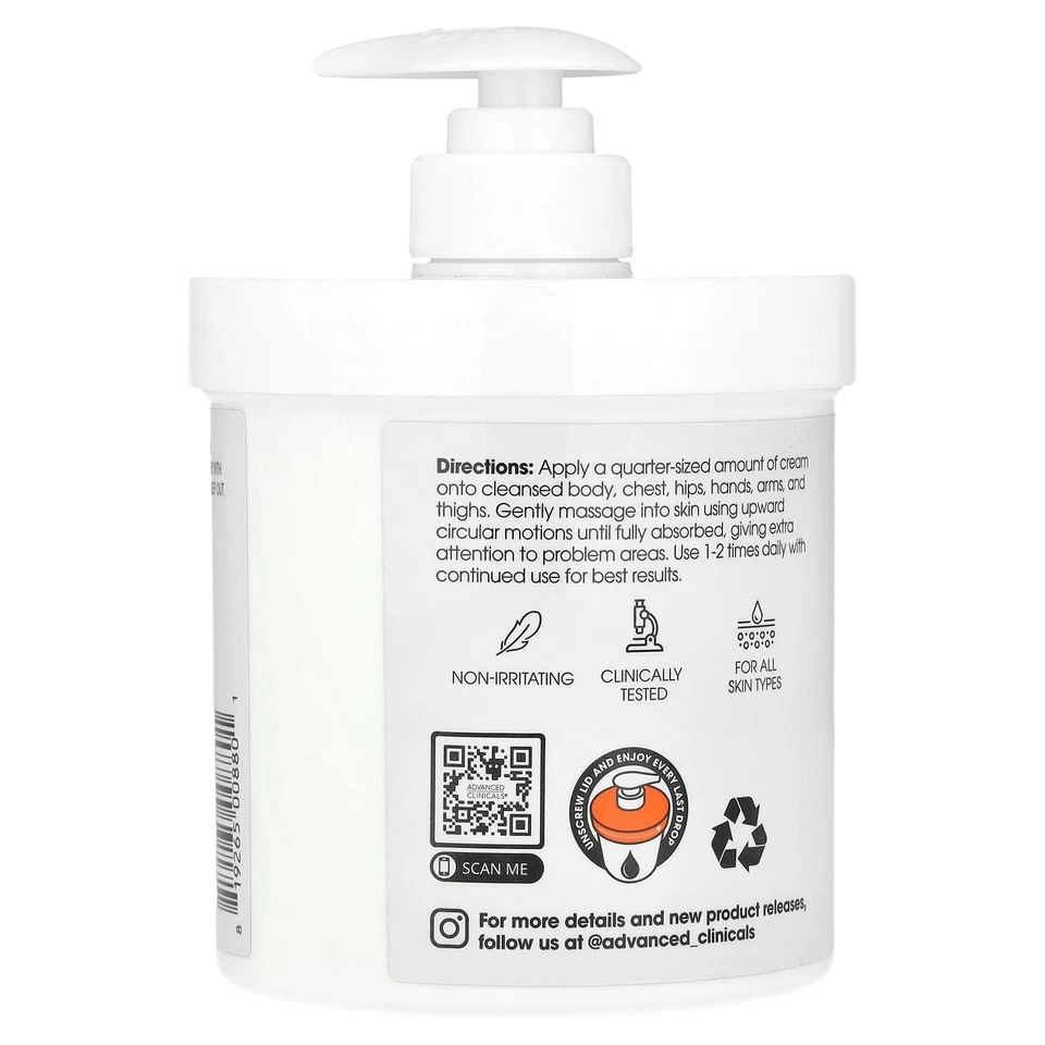 X15 Advanced Clinicals, Vitamin C, Advanced Brightening Cream, 16 oz (454 g) 🔥 - Image 4 of 4