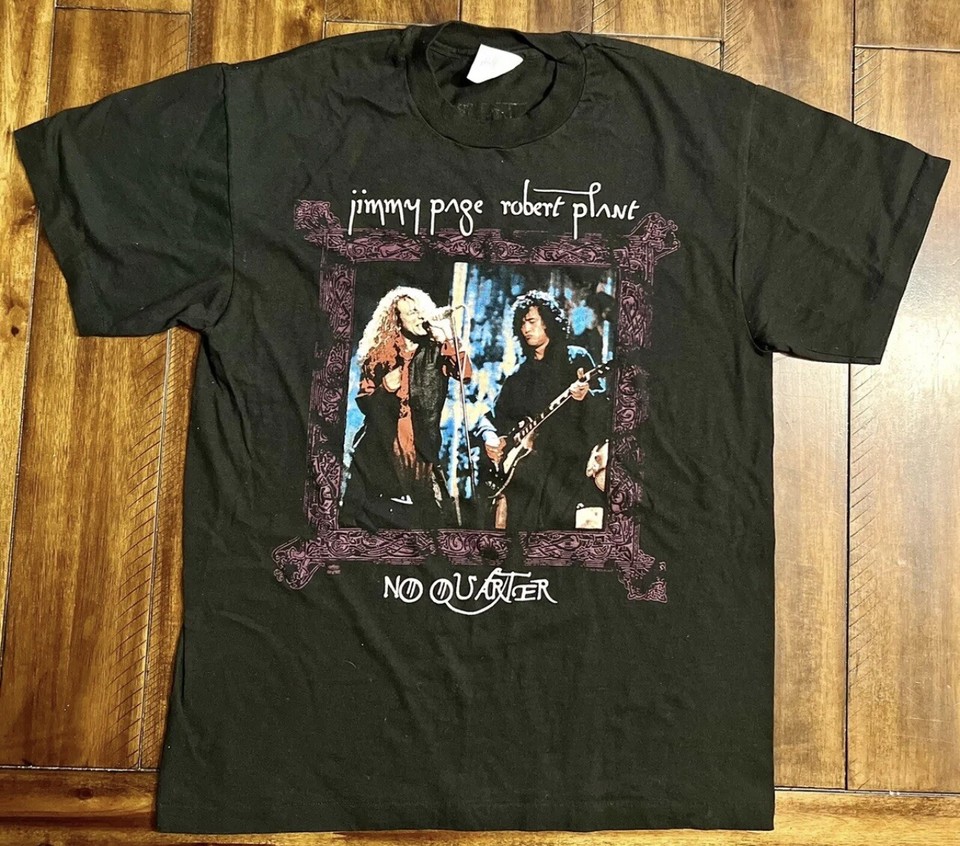 90s Jimmy Page & Robert Plant tシャツ L camping.com