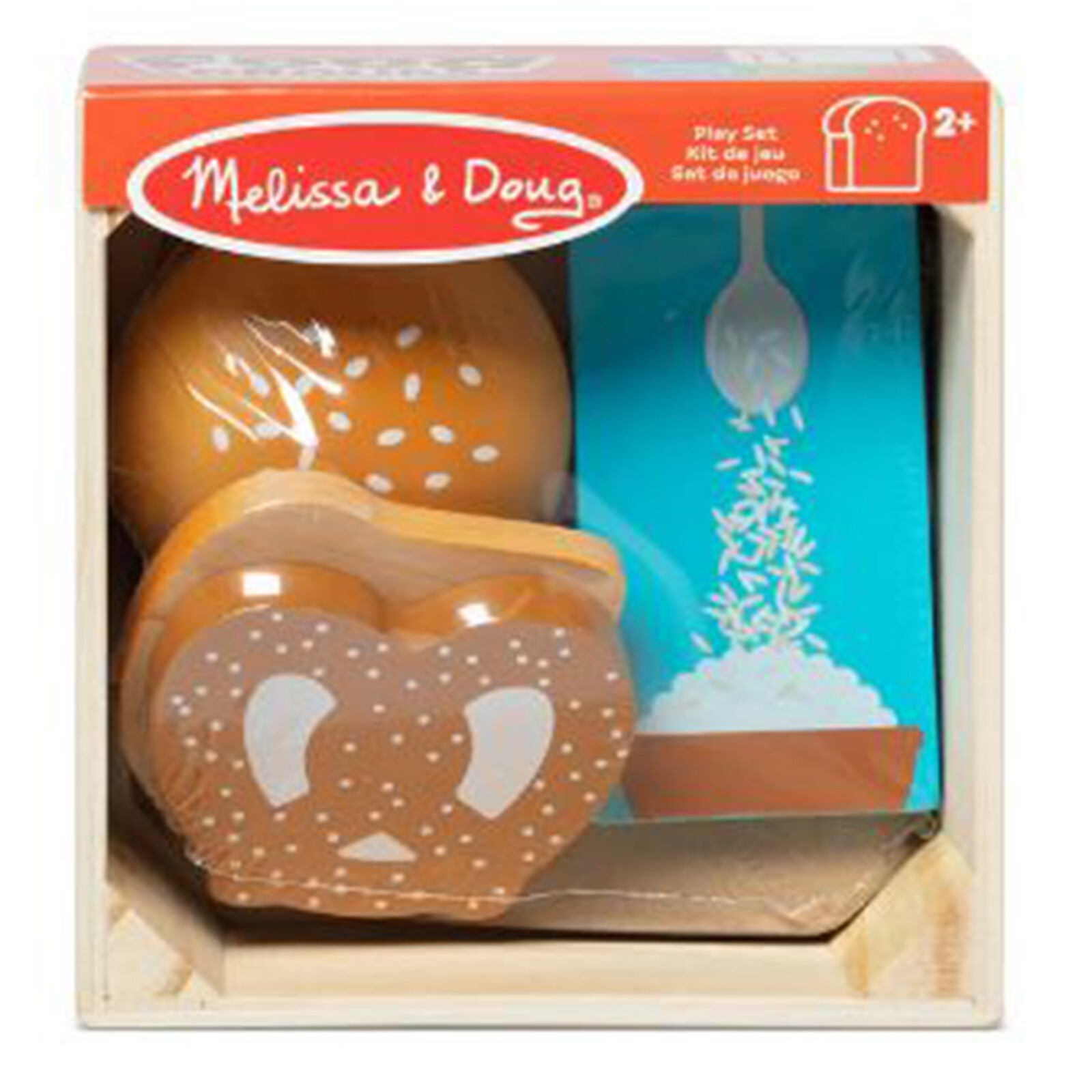 Набор зерновых тарелок Melissa And Doug Wooden Food Group НОВЫЙ В НАЛИЧИИ