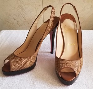 woven peep toe sandals