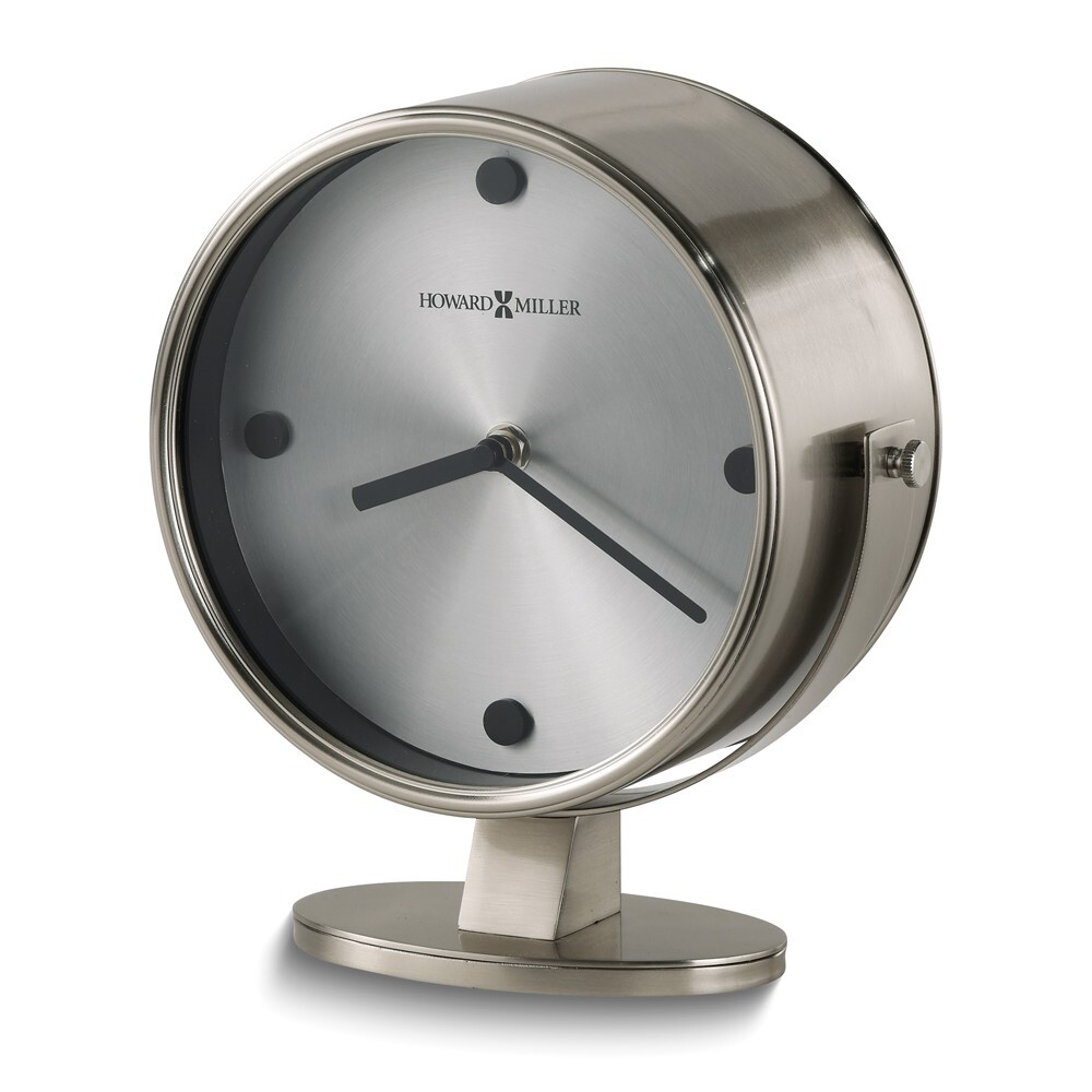 Howard Miller Glen Satin Nickle Finish Accent Clock photo Howard Miller Glen Satin Nickle Finish Accent Clock featured image