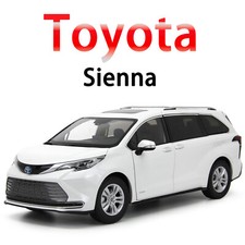 Modelo de coche Paudi Toyota Sienna blanco diecast escala 1/18 réplica muy detallada