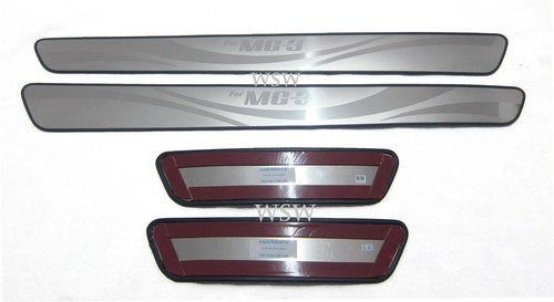 SCUFF PLATE FOR MG3 5 DOORS HATCHBACK CHROME SILL STAINLESS STEEL 2015 - 2023 19 - Picture 3 of 4