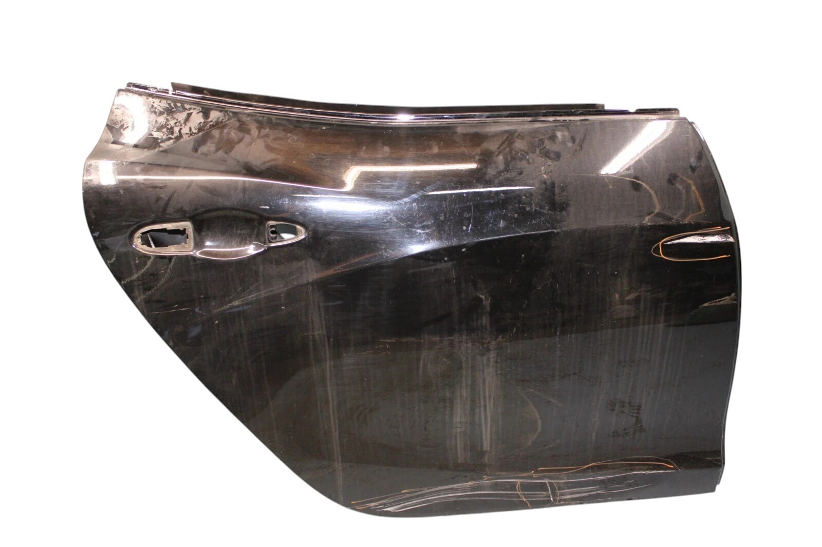 14-19 Maserati Ghibli Rear Right Side Exterior Door Shell Panel Black Oem