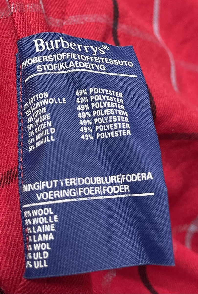 【Vintage】 Burberry sports 2Layer 4way BURBERRY'S SPORT Red & Tartan Reversible Bomber Jacket Size UK 18