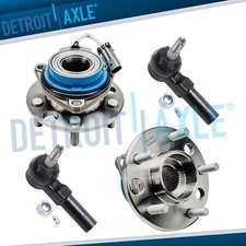 Front Wheel Bearing Hubs Assembly w/ ABS Tie Rods for Riviera Eldorado Seville