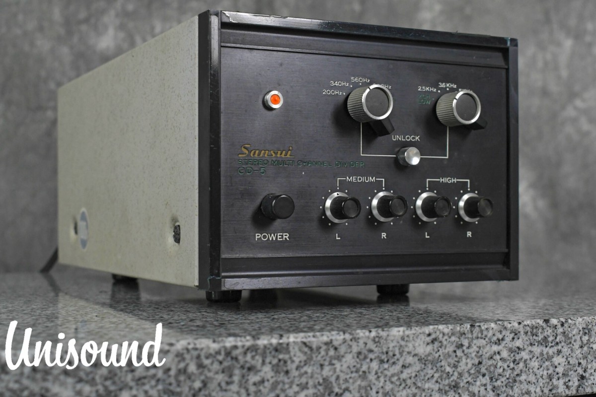 ◆大感謝祭!! SANSUI CD-5 チャンネルデバイダー m0o8697 Sansui CD-5 Stereo Multi-channel Divider in Very Good