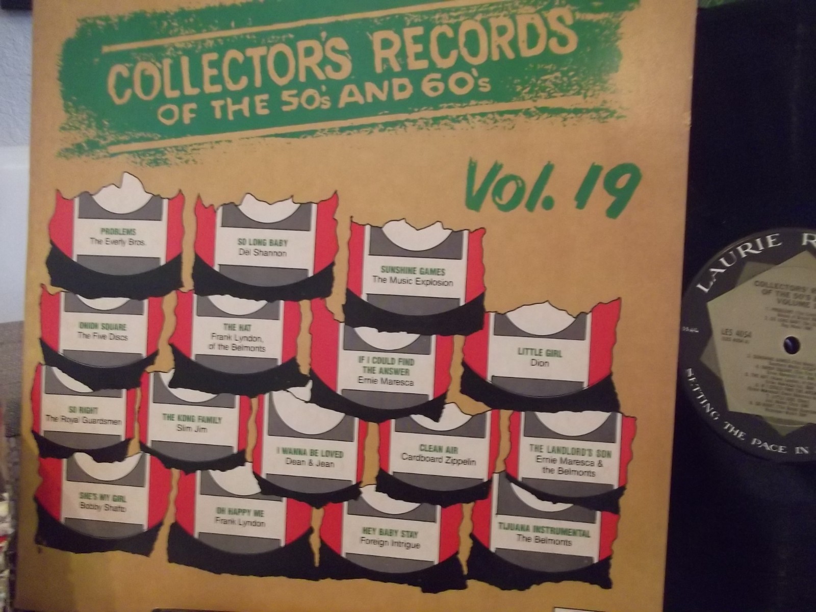 COLLECTOR'S RECORDS OF THE 50'S & 60"S VOL. 19 ON LAURIE RECORDS DEL