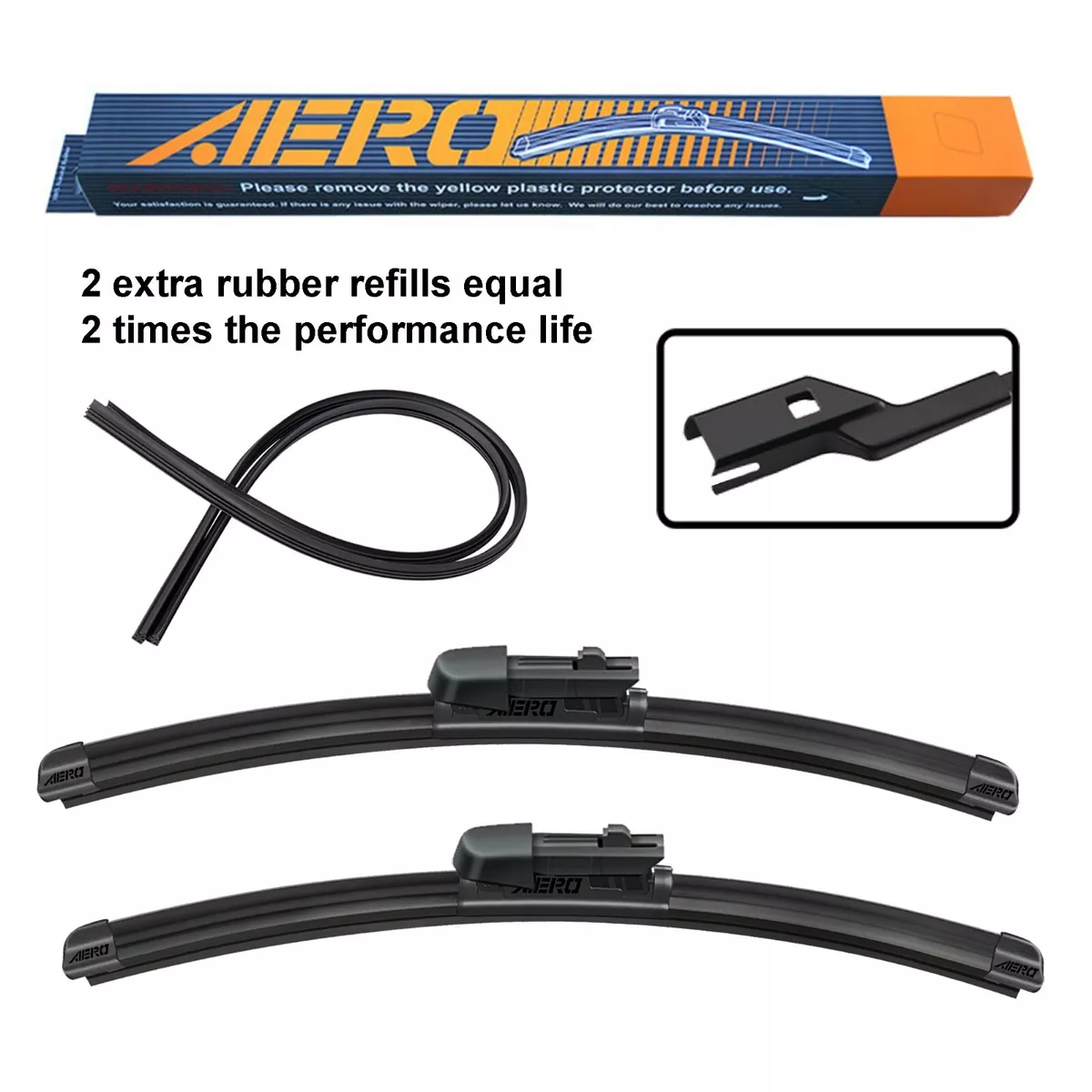 Prius rear wiper sale size
