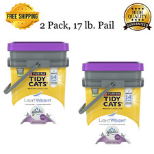 Purina Tidy Cats Light Weight, Clumping, LightWeight Cat Litter, 17 lb. Pail