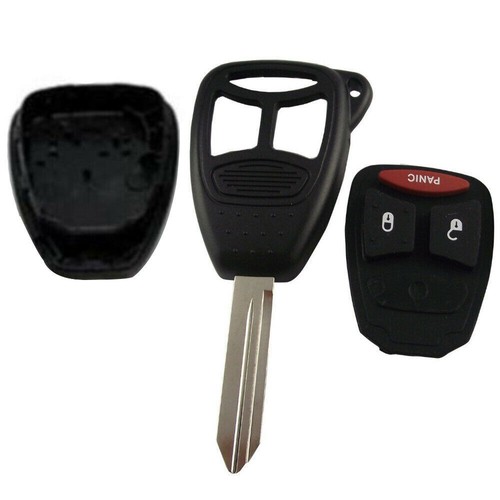 2PCS For Chrysler Dodge 3 Buttons Uncut Remote Key Shell Case Cover - Imagen 5 de 6