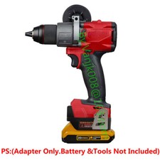1x Adapter for DEWALT 20V XR Battery To Power for Milwaukee M18 Type Tools