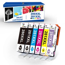 XXL Ink Cartridges Set for PGI-280 CLI-281 Canon TS6220 TS6320 TR8520 TR8620