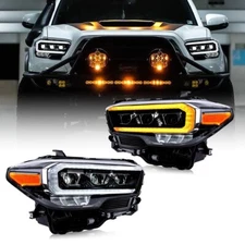 TT-ABC LED Projector Headlights For 2016-2023 Toyota Tacoma W/Sequential Signal