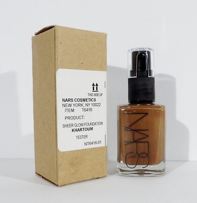 NARS Sheer Glow Foundation Dark 4 Khartoum 1 oz Tester New Old Stock