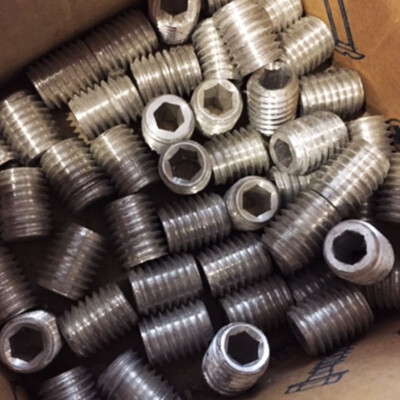PAKET MIT 6 KÖRNERN M12X15mm MIT SECHSKANTKOPF FÜR SCHARNIERMONTAGE 